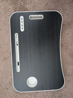 Lap Desk with USB Ports and Cup Holder