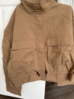 H&M Tan Cargo Jacket unisex medium