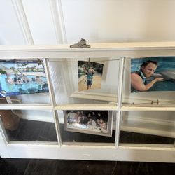 Window With Cords And Clips Ready To Hang Pics 