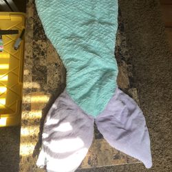 Authentic Kids Plush Mermaid Tail Blanket/Sleeping Bag