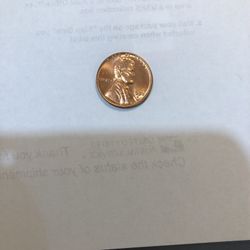 1958 D Wheat Penny Error On L