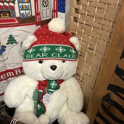 Adorable Vintage X-Large Santa Bear 