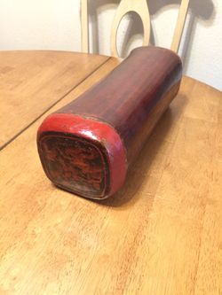 Antique Chinese Lacquered Meditation or Opium Pillow