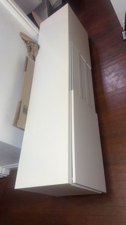 Gloss Tv stand with storage white