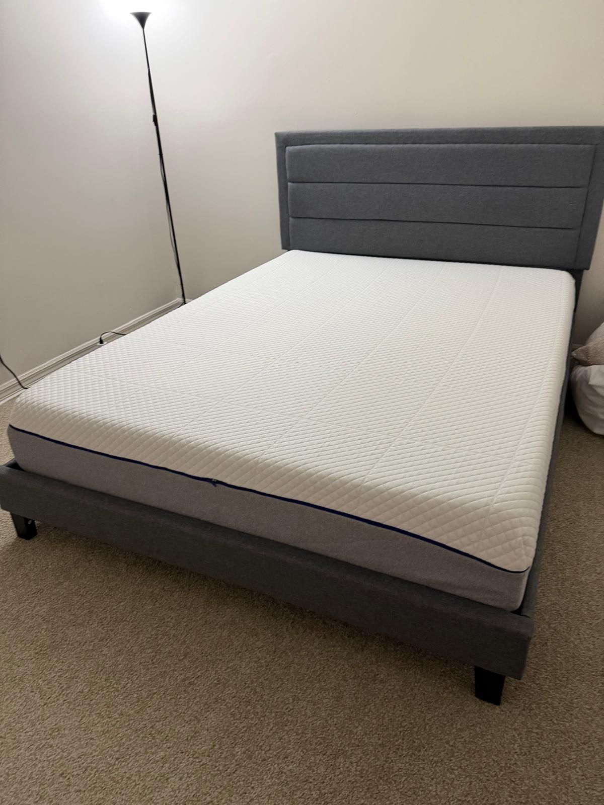 Queen-size bed with mattress included
