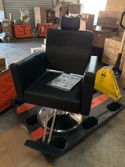 Salon barber chair, recliner