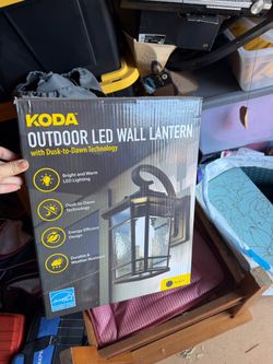 Koda Outdoor LED Wall Lantern Black