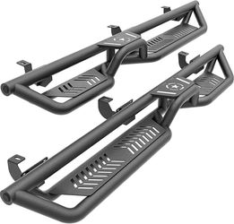 YZONA 4-Door Running Boards Compatible with Ford Bronco 2021-2026 Side steps (not for sports models), two-step design, Nerf bars for steps