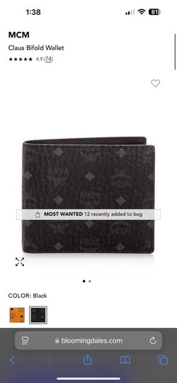 Black MCM wallet