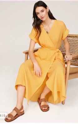 Marine Layer Cotton Wrap Dress