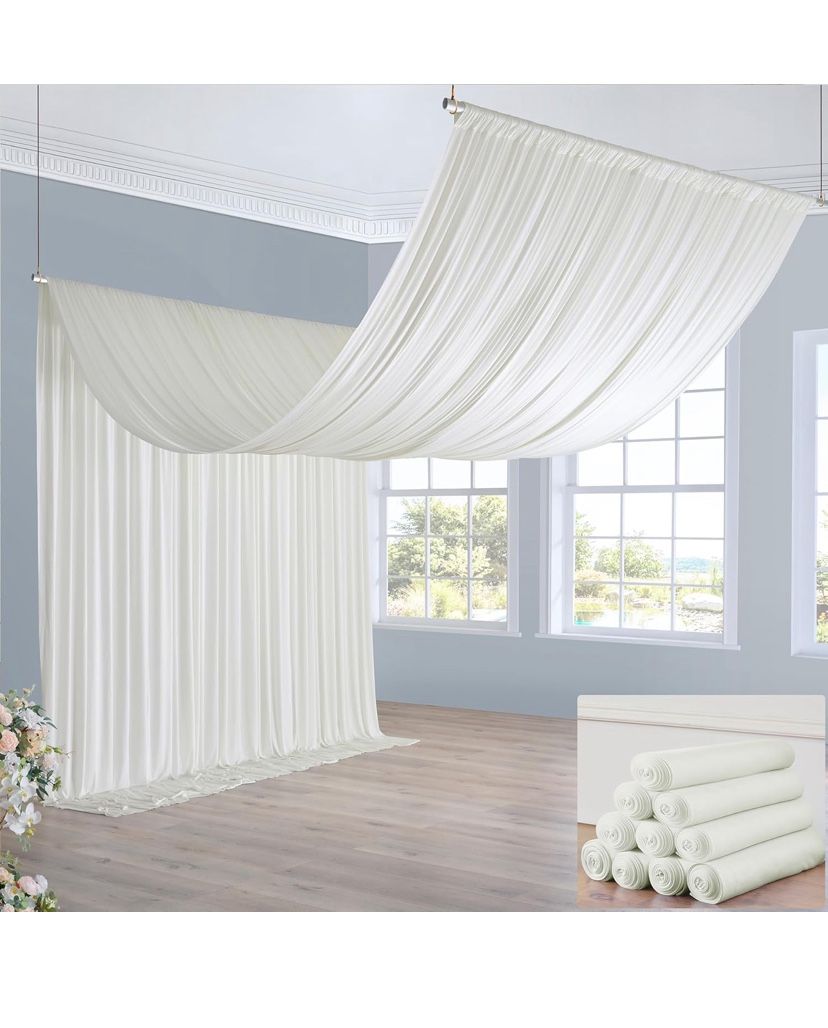 10 panels Ivory backdrop 