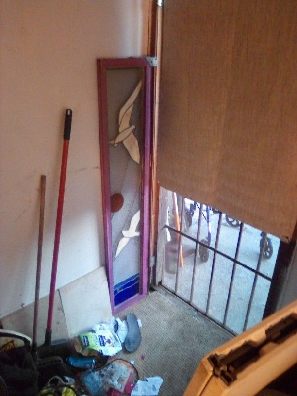 Beautiful Older Stained Glass Door Side Window