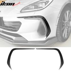Fits 2022-2025 Subaru BRZ IKON Front Bumper Side Splitter Canards Carbon Fiber Print