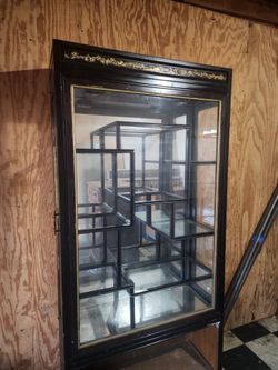 Glass cabinet rare