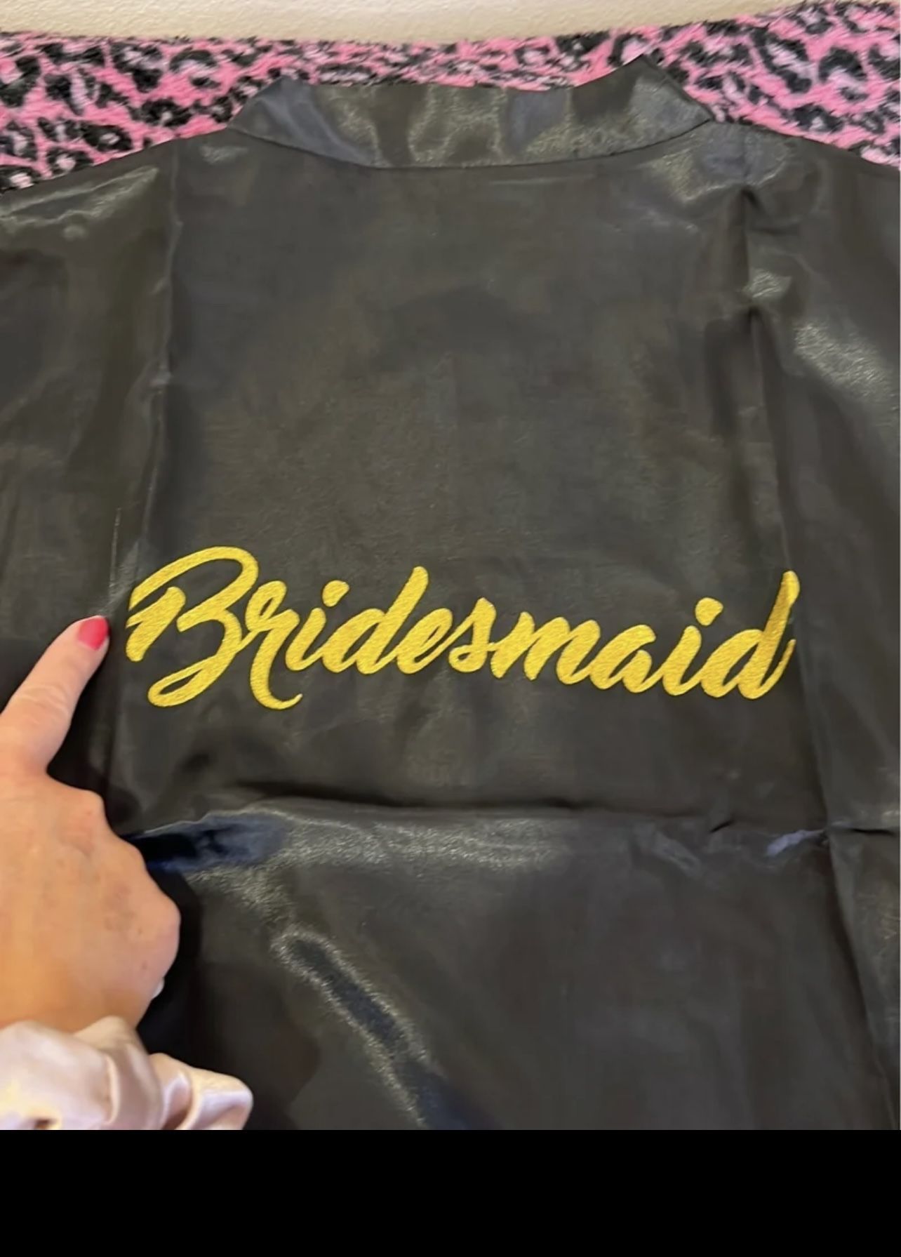 3 New Bridesmaid Robes! Silky Black!