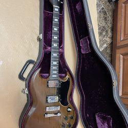Gibson VINTAGE SG Standard 74 Natural Mahogany Electric Guitar Serial: 180008 Works Good $3400 Firm on Price