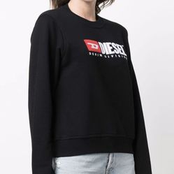 Diesel embroidered-logo crew neck sweatshirt Women Size S