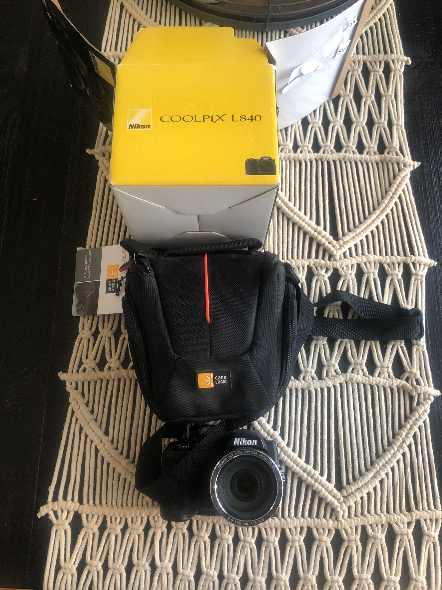 Nikon CoolPix L840 Camera and Case