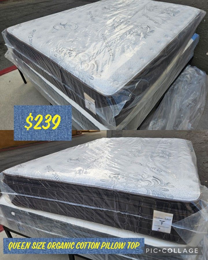 Brand New Queen Bed Pillow Top $239 FREE LOCAL DELIVERY