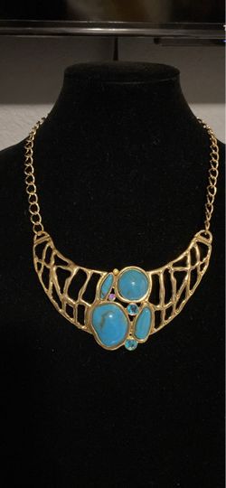 “You & I” Vintage Gold Tone Necklace