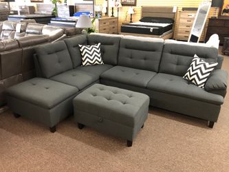 Sectional sofa w/Ottoman @Elegant Furniture