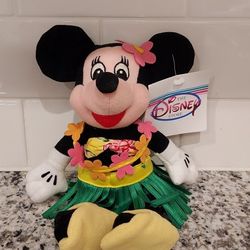 Disney Minnie Mouse Hula Bean Bag Plush 