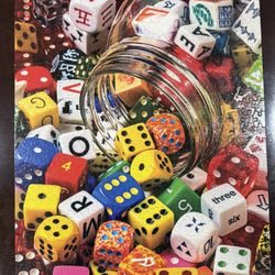 550 Piece Puzzle-dice Theme