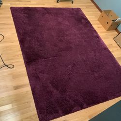 Purple shag rug