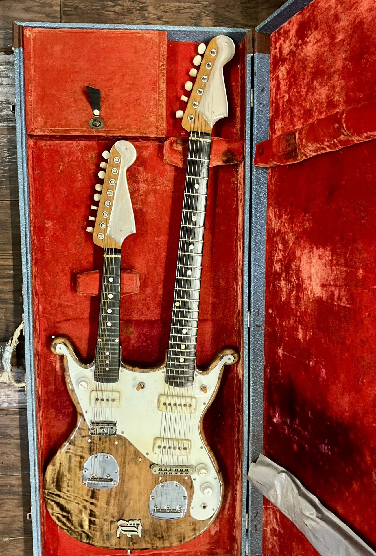 Harari Double Neck "1960" Electric Guitar/Mandolin w/OHSC