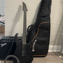 Matte Black Ibanez Gio With Fender LT25 Amp Bundle Local Only