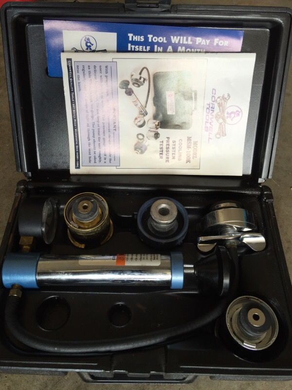 Cornwell cooling system pressure tester model msm 100k
