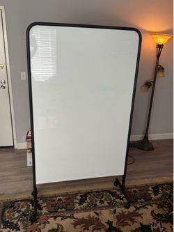 Large Double-Sided Rolling Whiteboard – 6FT Tall
