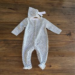 Baby Sleeper With Hat, New With Tags, Size 3 Months, From Buy Buy Baby, $5
