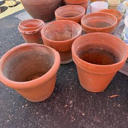 9” inch Terracotta Flower Pots