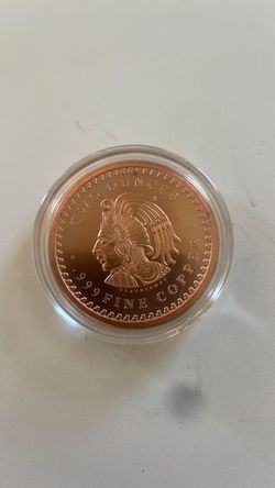 5 oz Copper Aztec Round