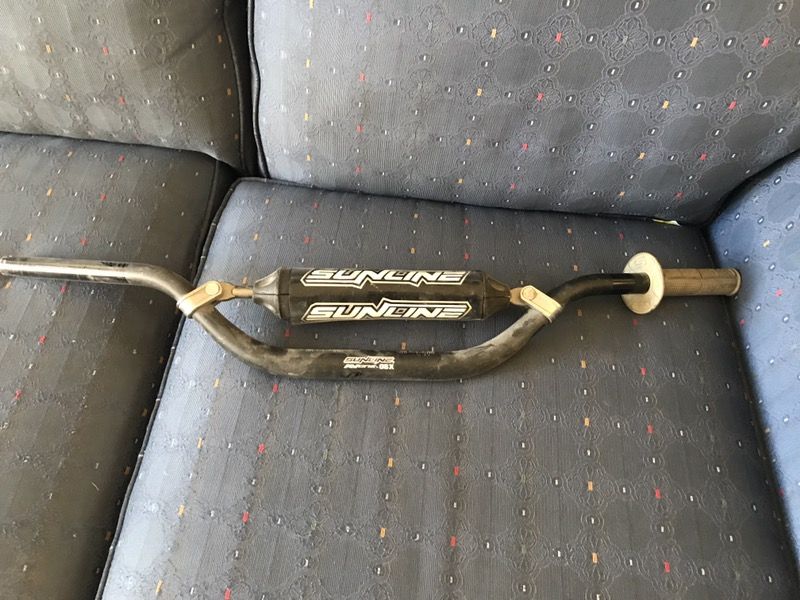 Sunline motocross dirtbike handlebars KXF YZF hi bend