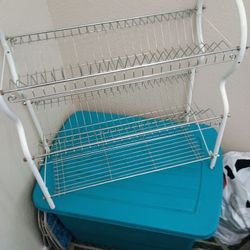 3 Tier Wire Dish Drain