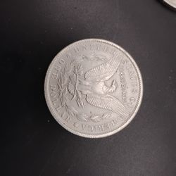 1888 US Morgan 1 Dollar Silver Coin 