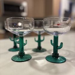 Cactus Margarita Glasses