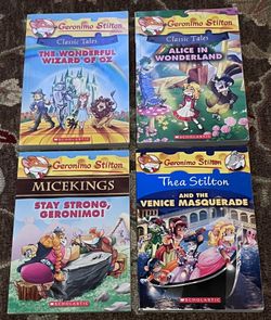 The Wonderful Wizard Of Oz, Alice In Wonderland, Stay Strong! Geronimo, And Thea Stilton and The Venice Masquerade By Geronimo Stilton