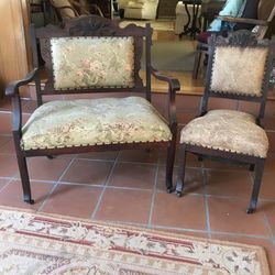 Victorian Couch and Matching Chair * Beautiful Condition 
