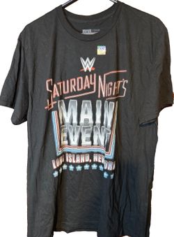 WWE Saturday Night's Main Event SNME Wrestling T-Shirt Men's Size XL Black NWOT