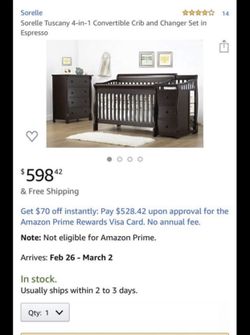 Baby crib, Changing table, bassinet, swing, vibrating chair, bassinet