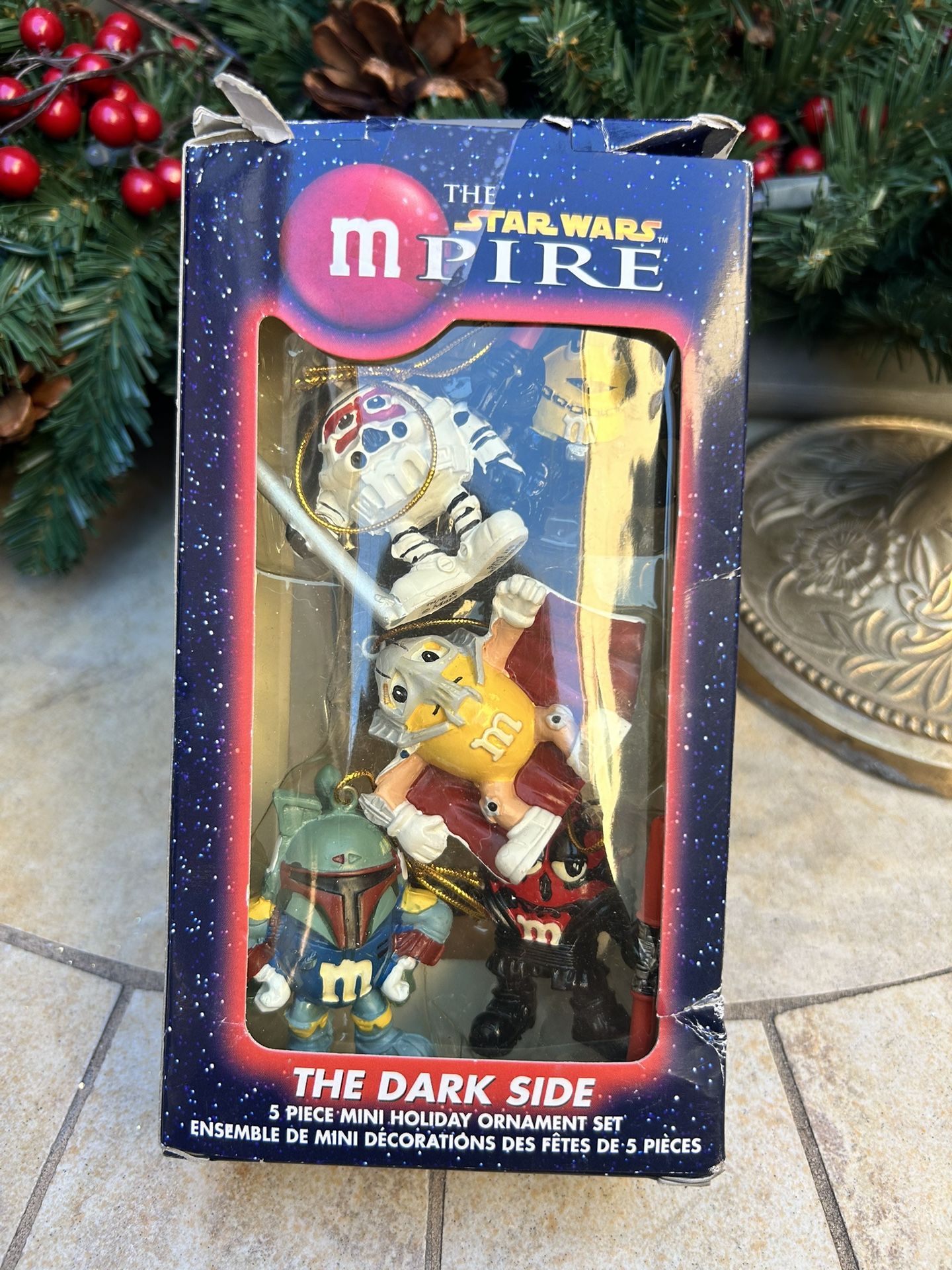 M&M Star Wars MPIRE "The Dark Side" Mini Christmas Ornament Set