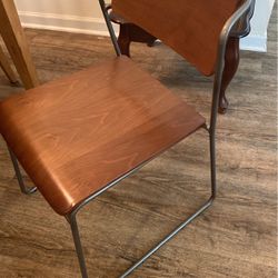 Wood And Metal Chairs