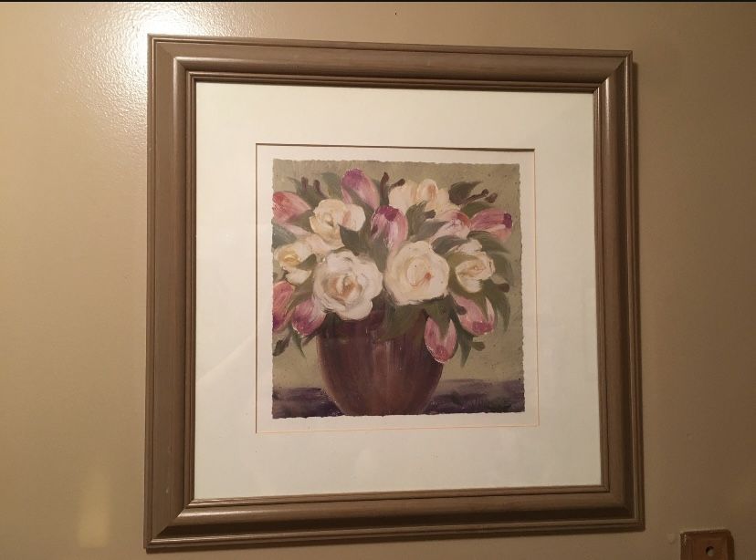 Beautiful  Floral Frame Decor- Firm Price 