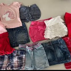 Bottom clothes for a 4-5 year old girl, 15 pieces