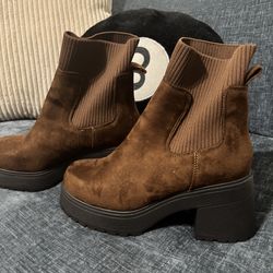 Brown Platform Boots
