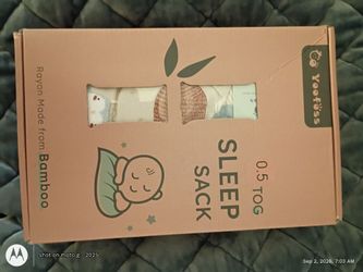 Yoofoss Baby Bamboo Sleep Sack 0.5 TOG