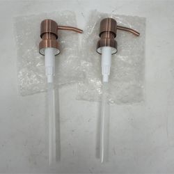 Bronze Stainless Steel Soap Dispenser Pumps W826 Neck 2 Pack with Tutanak 